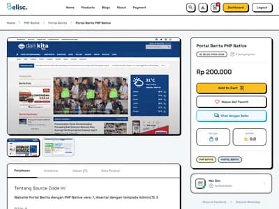 Marketplace Source Code & Sharing Gils Blog - Beli Source Code screenshot 2