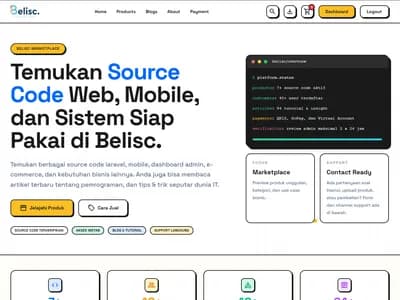 Marketplace Source Code & Sharing Gils Blog - Beli Source Code screenshot 1