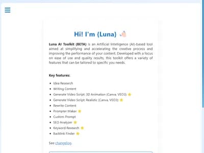 Luna AI Toolkit (BETA) screenshot 5
