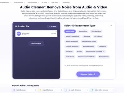 AI Audio Cleaner - Background Noise Remover Free screenshot 2