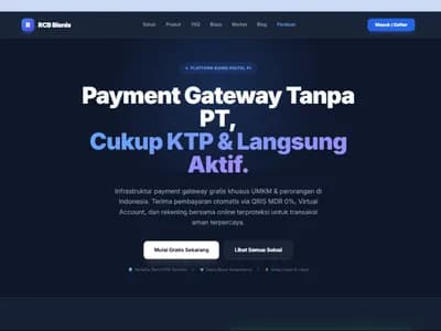 RCB Bisnis | Payment Gateway Tanpa Syarat Rumit & Escrow screenshot 1