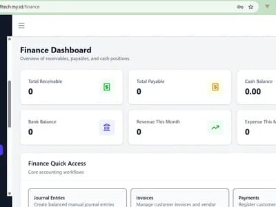FLTech ERP screenshot 2