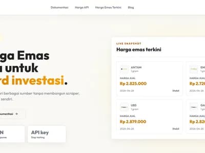 Emas API ID - SaaS API Harga Emas Indonesia untuk Developer screenshot 1