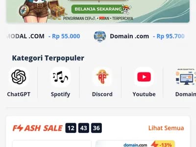 Marketplace Produk Digital Indonesia screenshot 1