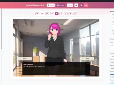Luna Visual Novel Engine 2 screenshot 1