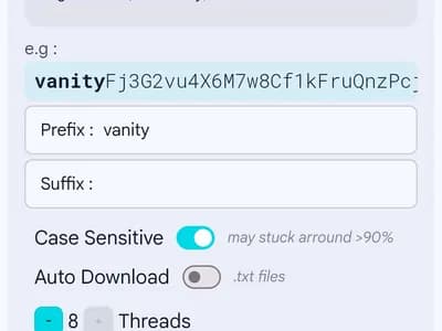 Solana Vanity Gen screenshot 1