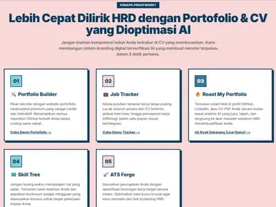 ProofWork.id | Personal Branding & Hub Karir Berbasis AI screenshot 4