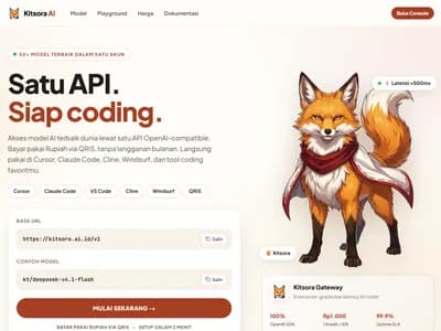 Kitsora — Satu API untuk banyak model AI screenshot 1