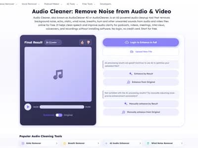 AI Audio Cleaner - Background Noise Remover Free screenshot 3