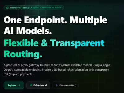 Lossnode — Unified OpenAI-Compatible AI Gateway screenshot 1