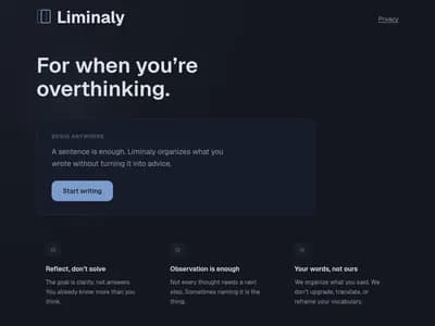 Liminaly screenshot 1