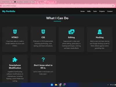 My Portfolio screenshot 2