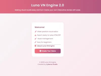 Luna Visual Novel Engine 2 screenshot 2