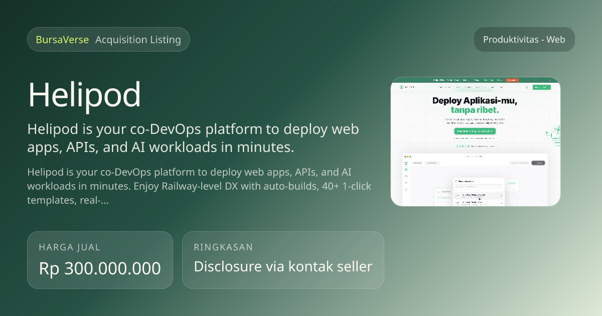 Helipod - BursaVerse | AppVerse.id